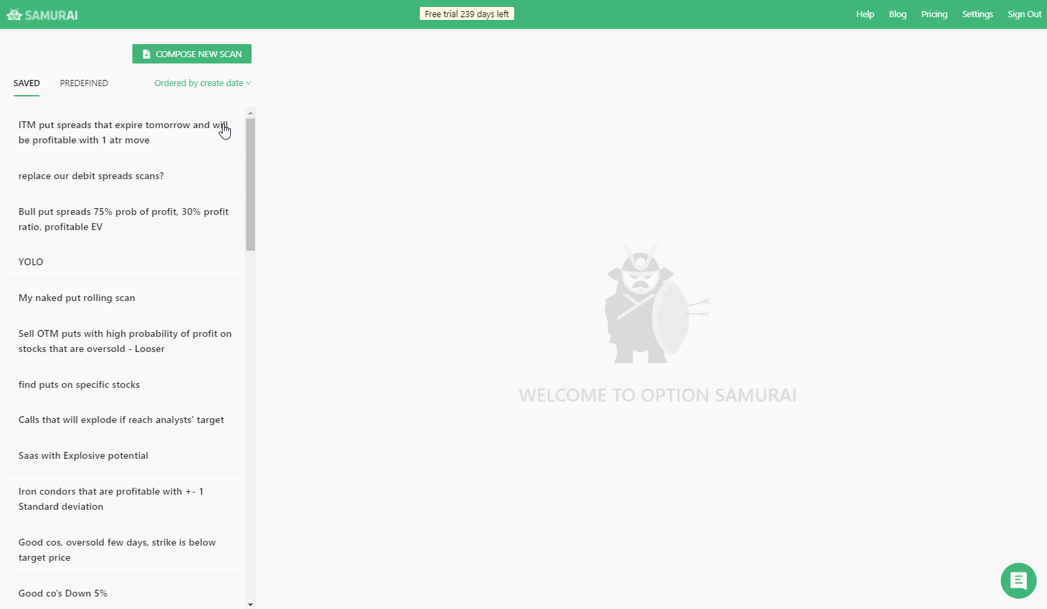 The Best Predefined Trade Scans