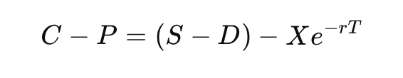 put call parity formula