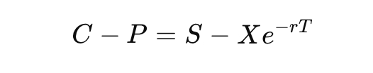 put call parity formula